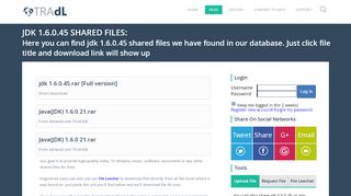 
                            1. Download Jdk 1 6 0 45 files - TraDownload