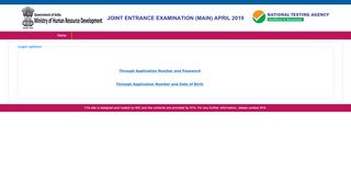 
                            2. Download JEE(Amin) 2019 Admit Card - JEE Main