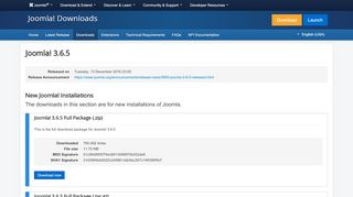 
                            4. Download Joomla! 3.6.5 - Joomla! Downloads