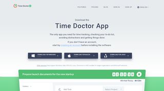 
                            3. Download Page - Time Doctor