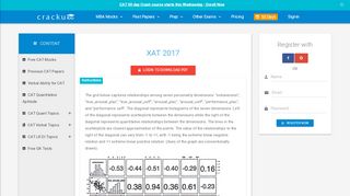 
                            9. [Download PDF] XAT 2017 Paper with Solutions | Page 8