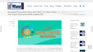 
                            10. Download Premedical Allen DLP NEET-UG Minor …