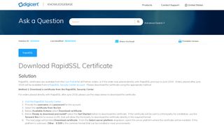 
                            7. Download RapidSSL Certificate