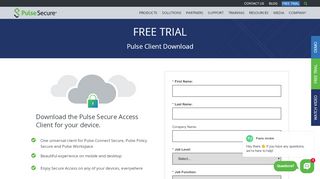 
                            2. Download the Pulse Secure Access Client for your …