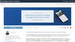
                            7. Download the Sykes Holiday Cottage Rentals App …