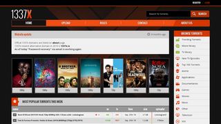 
                            3. Download verified torrents: movies, music ... - 1337x.st