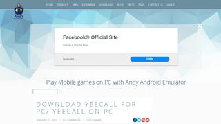 
                            4. Download YeeCall for PC/ YeeCall on PC - Andy - …