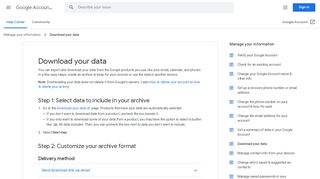 
                            7. Download your data - Google Account Help