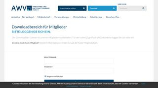 
                            7. Downloadbereich für Mitglieder – Login | AWV Jade …