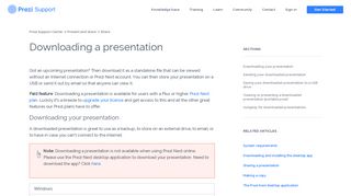 
                            4. Downloading a presentation – Prezi Support Center