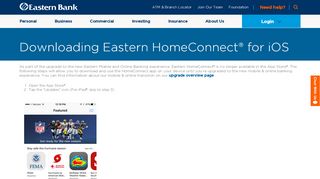 
                            2. Downloading Eastern HomeConnect® for iOS | Eastern Bank