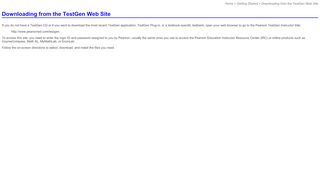 
                            8. Downloading from the TestGen Web Site - Tamarack Software