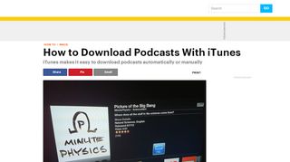 
                            9. Downloading Podcasts Using iTunes - lifewire.com