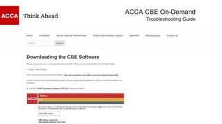 
                            7. Downloading the CBE Software – ACCA CBE On-Demand