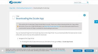 
                            6. Downloading the Zscaler App | Zscaler