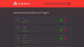 
                            5. downloads.khinsider.com passwords - BugMeNot