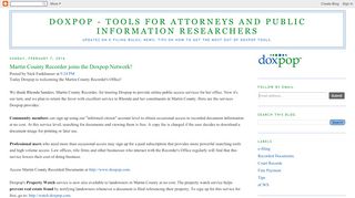 
                            9. Doxpop - Tools for Attorneys and Public Information ...