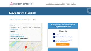 
                            6. Doylestown Hospital | MedicalRecords.com