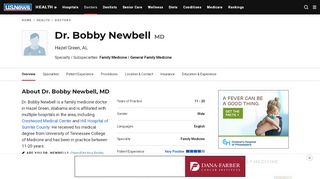 
                            2. Dr. Bobby Newbell, Family Medicine Doctor in Hazel Green, AL | US ...