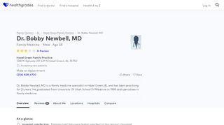 
                            6. Dr. Bobby Newbell, MD - Reviews - Hazel Green, AL - Healthgrades