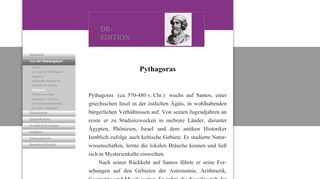 
                            8. DR-Edition: Von der Wiedergeburt - Pythagoras