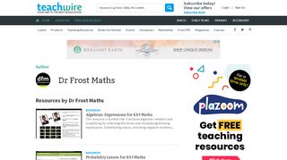 
                            5. Dr Frost Maths - teachwire.net