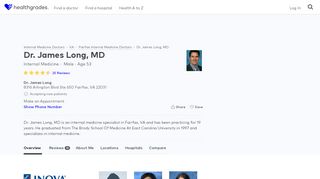 
                            3. Dr. James Long, MD - Reviews - Fairfax, VA - Healthgrades