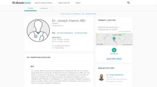 
                            8. Dr. Joseph Hamm, Pediatrics - Vestavia Hills, AL | Sharecare