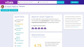 
                            8. Dr. Keven Tagdiri MD Reviews | Encinitas, CA | Vitals.com