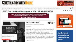 
                            8. DR NAJIB KHATIB - - Construction Week Online