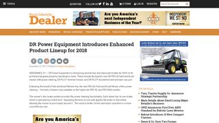 
                            7. DR Power Equipment Introduces Enhanced Product Lineup for 2018 ...