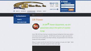 
                            9. DR Power | Our Manufacturers | Marr Bros., Inc