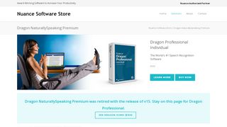 
                            8. Dragon NaturallySpeaking Premium | Nuance Software Store ...