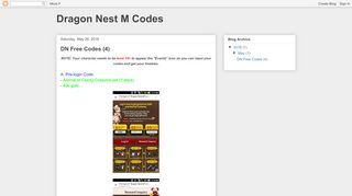 
                            1. Dragon Nest M Codes: DN Free Codes (4)