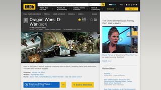 
                            4. Dragon Wars: D-War (2007) - IMDb