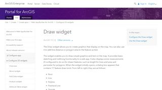 
                            9. Draw widget—Portal for ArcGIS | ArcGIS Enterprise