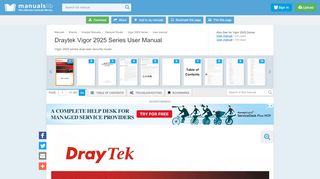 
                            6. DRAYTEK VIGOR 2925 SERIES USER MANUAL Pdf Download.