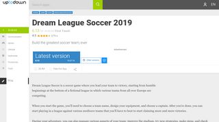 
                            5. Dream League Soccer 2019 6.13 for Android - Download