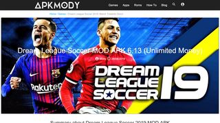 
                            7. Dream League Soccer MOD APK 6.13 (Unlimited Money)