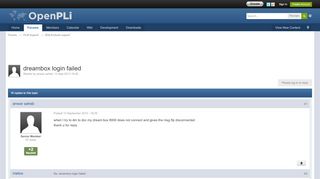 
                            8. dreambox login failed - [EN] Enduser support - Forums