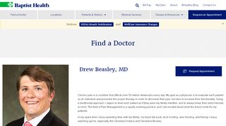 
                            6. Drew Beasley, MD - Baptist Health