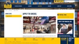 
                            5. Drexel Admissions & Application Information | Drexel University