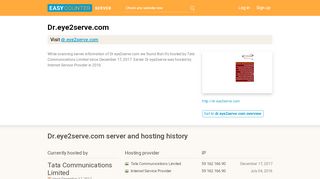 
                            5. Dr.eye2serve.com server and hosting history
