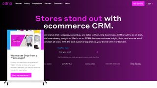 
                            2. Drip Ecommerce CRM (ECRM) - Marketing Automation for Ecommerce