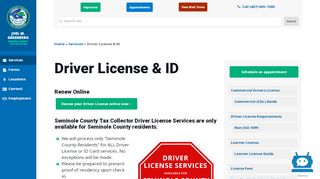 
                            3. Driver License & ID | Seminole County Tax Collector