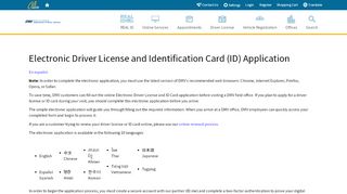 
                            7. Driver License or Identification Card Application DL …