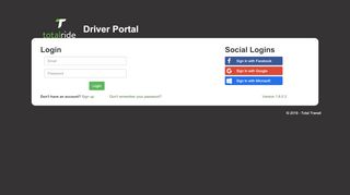 
                            5. Driver Portal: Login