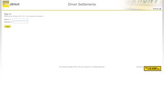 
                            10. Driver Settlements - J. B. Hunt