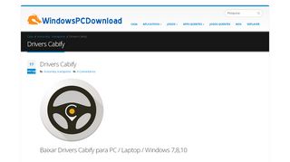 
                            7. Drivers Cabify Para PC (janelas 7, 8, 10, XP) Download grátis
