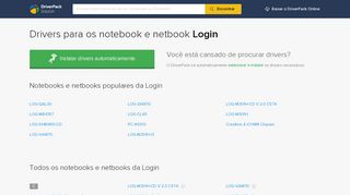 
                            5. Drivers do notebook Login | Baixe para o Windows 7, XP, 10 ...